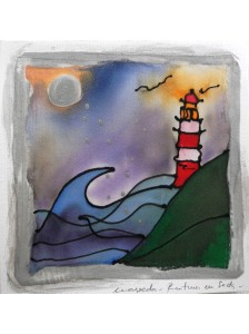 Tarjeta Seda 93. FARO Y LUNA