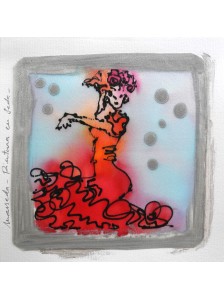 Tarjeta Seda 97. FLAMENCA