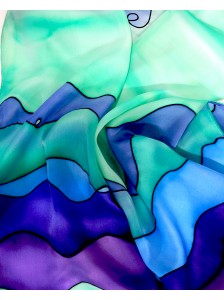 Foulard de Seda "Ondas...