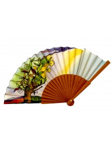 Abanico de Seda "Raíces de... 2