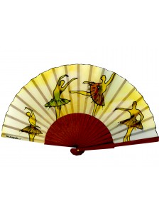Abanico de Seda "Danza de Luz"