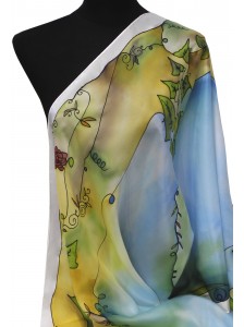 Chal de Seda "Hiedras al... 2