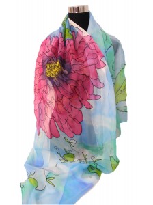 Foulard de Seda Gasa "Flor... 2