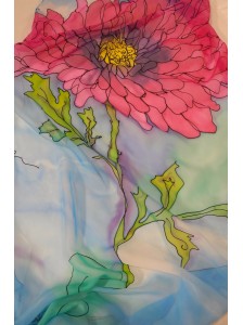 Foulard de Seda Gasa "Flor...