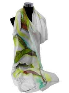 Foulard de Seda Gasa "Ramas... 2