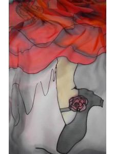 Foulard de Seda Gasa "Tacón"