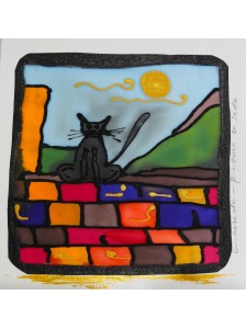 Tarjeta Seda 105. GATO NEGRO