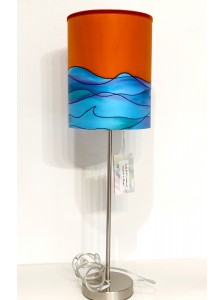 Pantalla de Seda "Mar Azul"