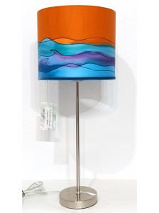 Pantalla de Seda "Olas Azules"